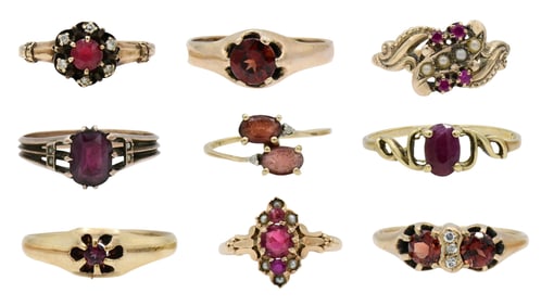 Group of Yellow Gold Rings