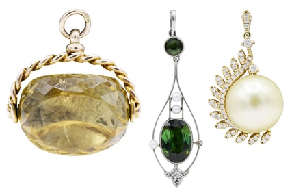 Group of Three Pendants