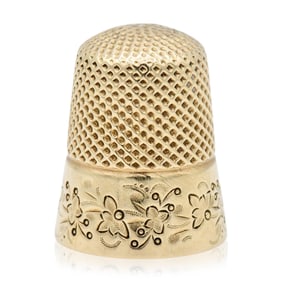 14K Yellow Gold Thimble