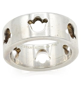 Tiffany & Co. Sterling Silver Tulip Cut Out Ring