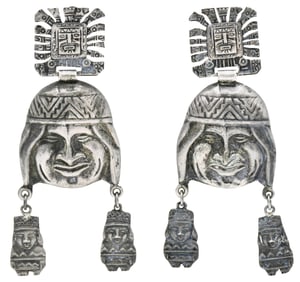 Sterling Silver Peruvian Earrings