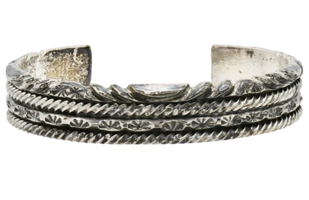 EG Sterling Silver Cuff Bracelet