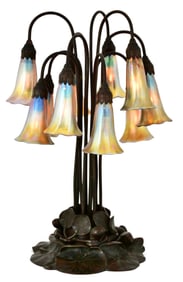 Tiffany Studios Ten-Light "Lily" Table Lamp