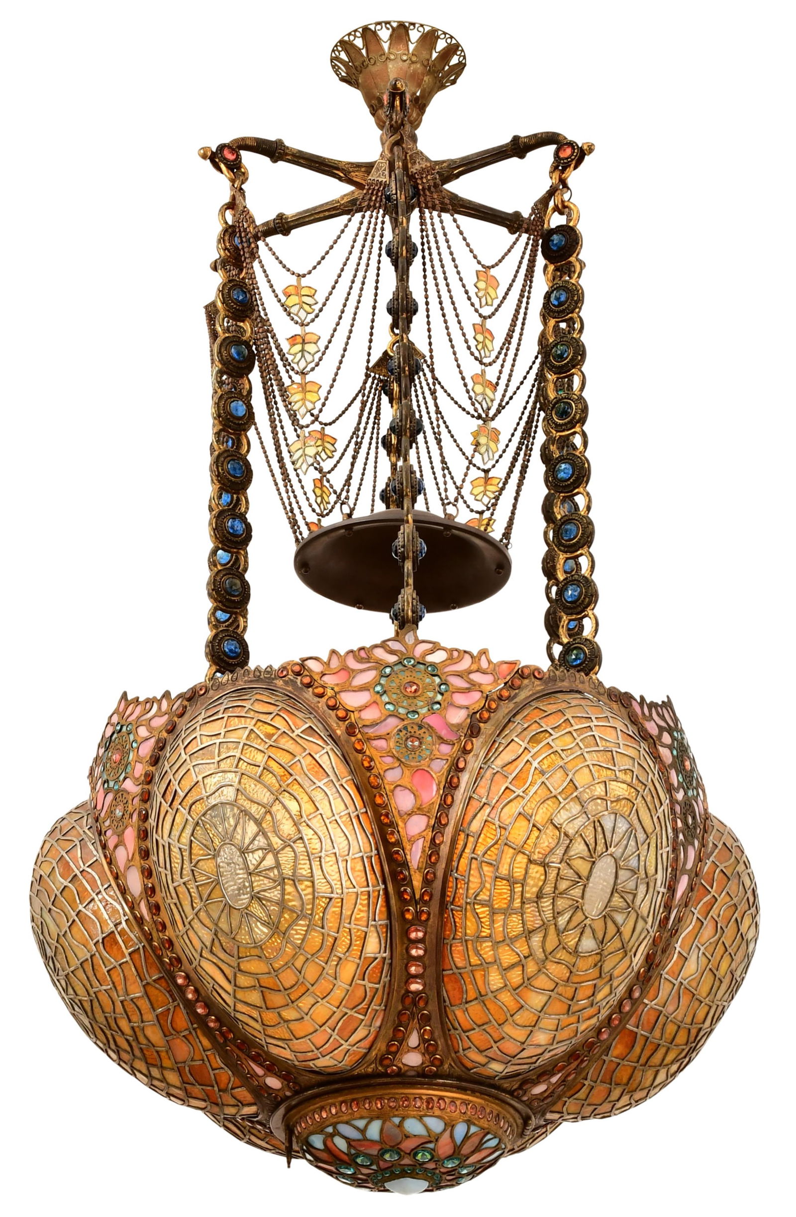 Tiffany Glass & Decorating Co., An Important & Monumental "Moorish" Chandelier, First Presbyterian (1 of 14)