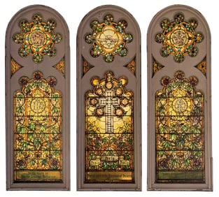 Tiffany Studios, The Schieren Memorial "Ornamental" Window, St. Matthew's Evangelical Lutheran