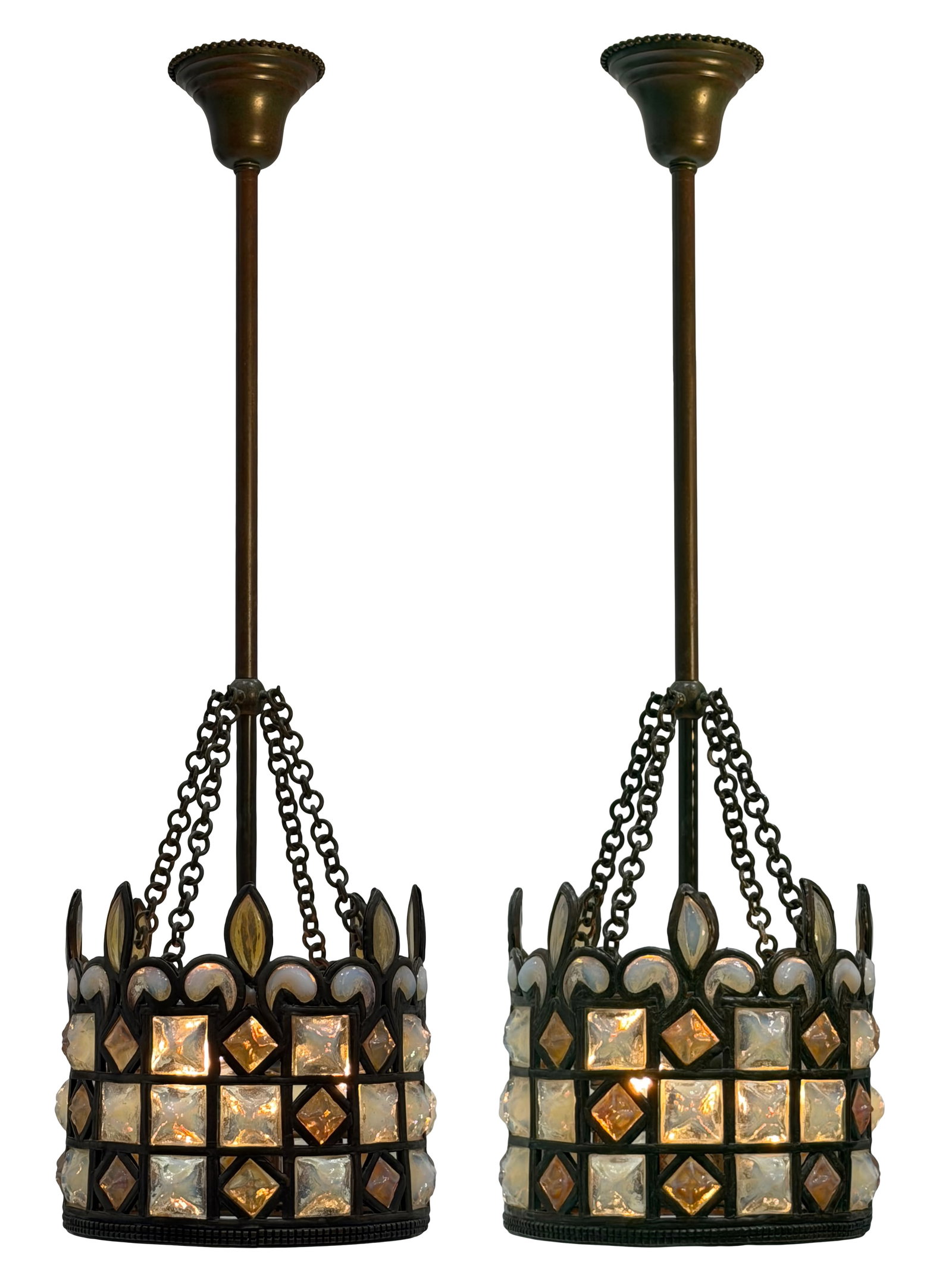 Tiffany Studios, A Pair of "Moorish" Lanterns (1 of 10)