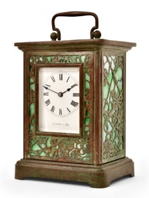 Tiffany Studios / Tiffany & Co. "Grapevine" Carriage Clock