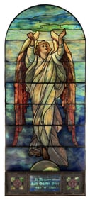 Tiffany Studios "Angel of Faith" Price Memorial Window