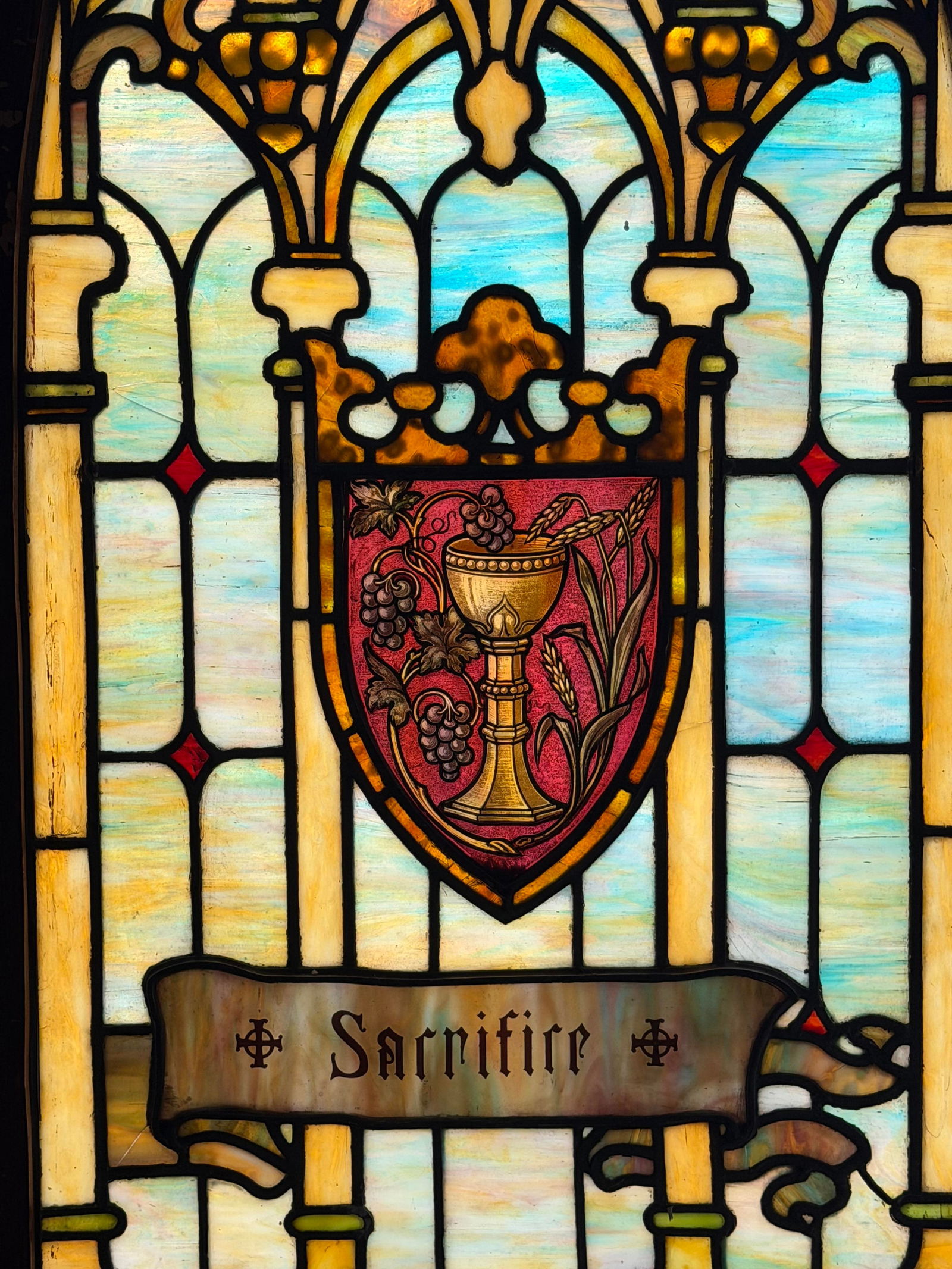 Tiffany Studios Gothic Revival Arched Window - 3