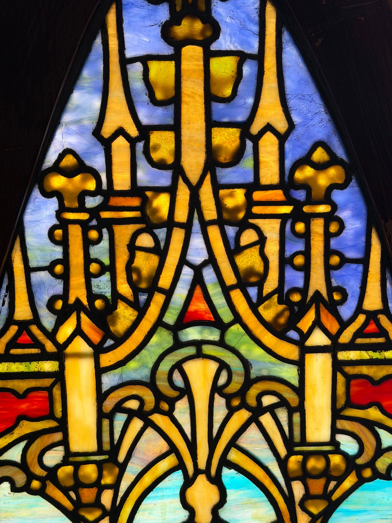 Tiffany Studios Gothic Revival Arched Window - 6