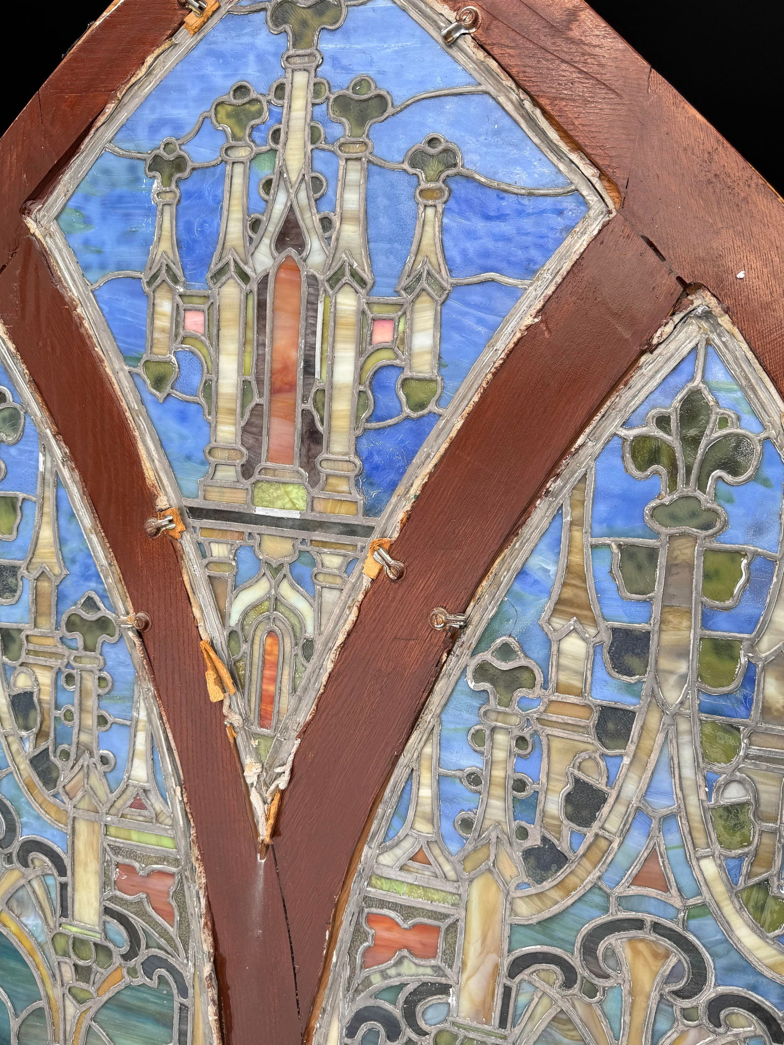 Tiffany Studios Gothic Revival Arched Window - 8