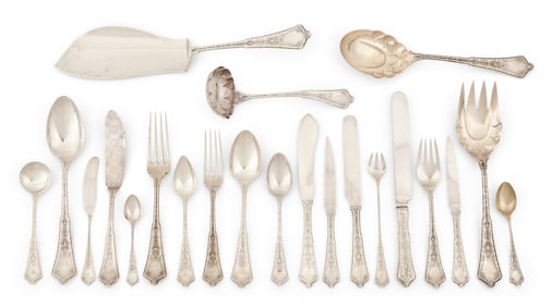 Tiffany & Co. "Persian" Sterling Silver Flatware Set, 194 Pieces