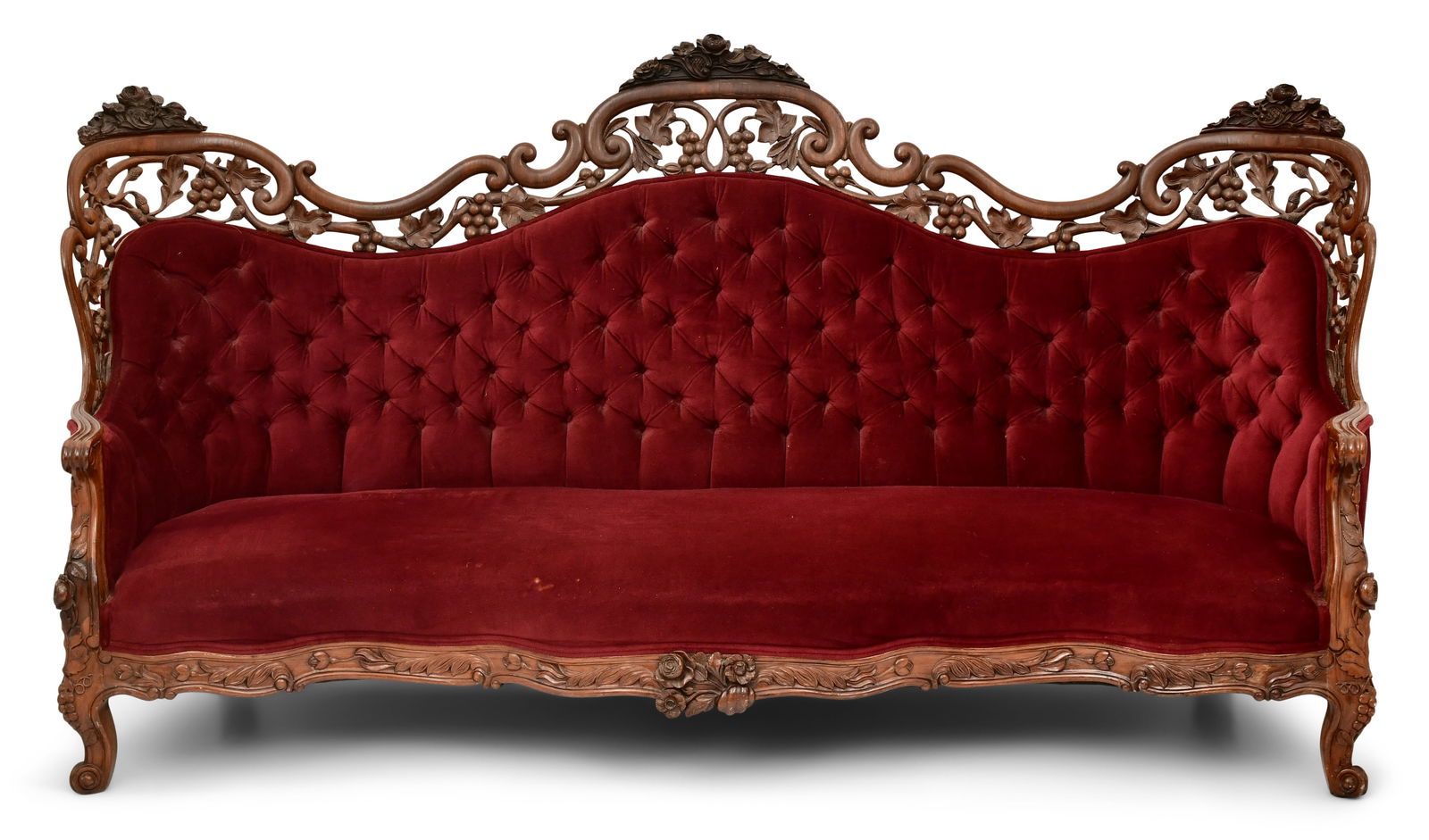 John H. Belter (1804-1863), "Tuthill King" Rococo Revival Sofa (1 of 10)
