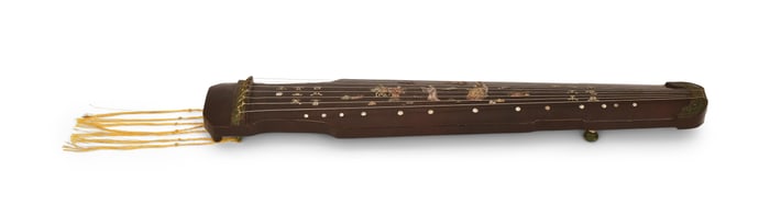 Chinese Mother-of-Pearl Inlaid Guqin
