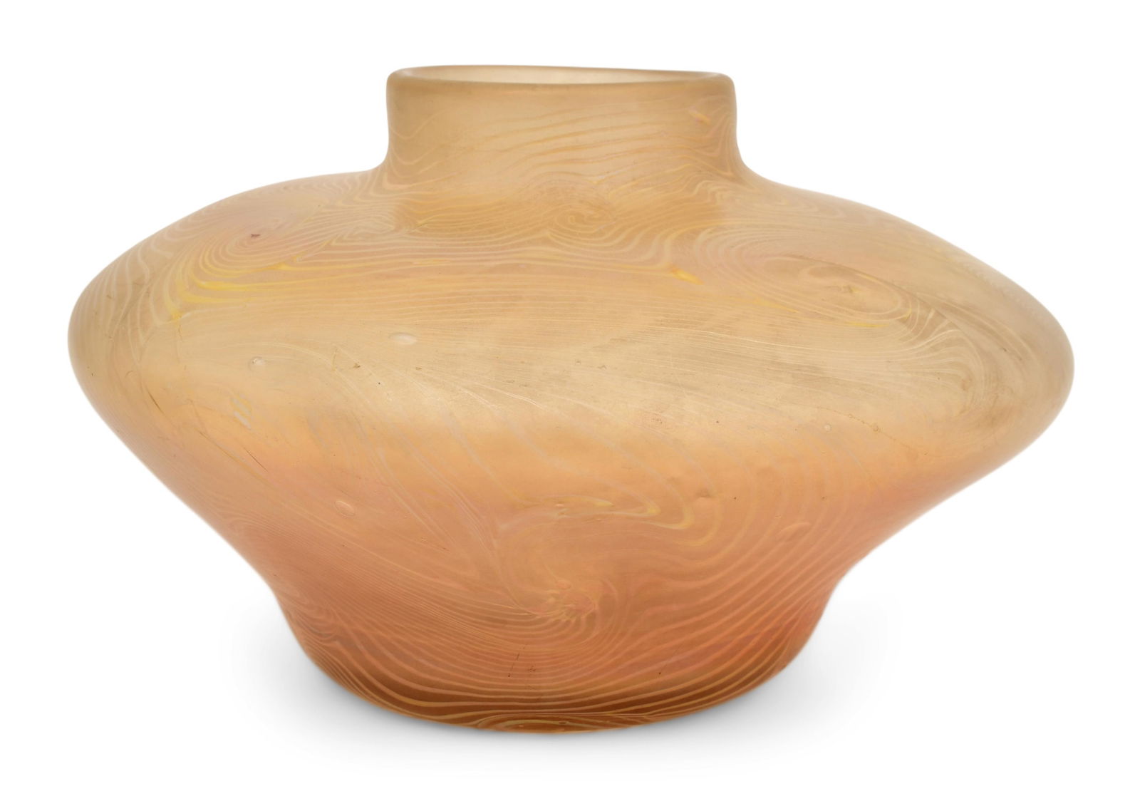 Tiffany Studios, A Large "King Tut" Vase: Tiffany Studios A Large "King Tut" Vase circa 1900 favrile glass engraved "L.C.T. / E1426" 7 1/2 x 12 inches