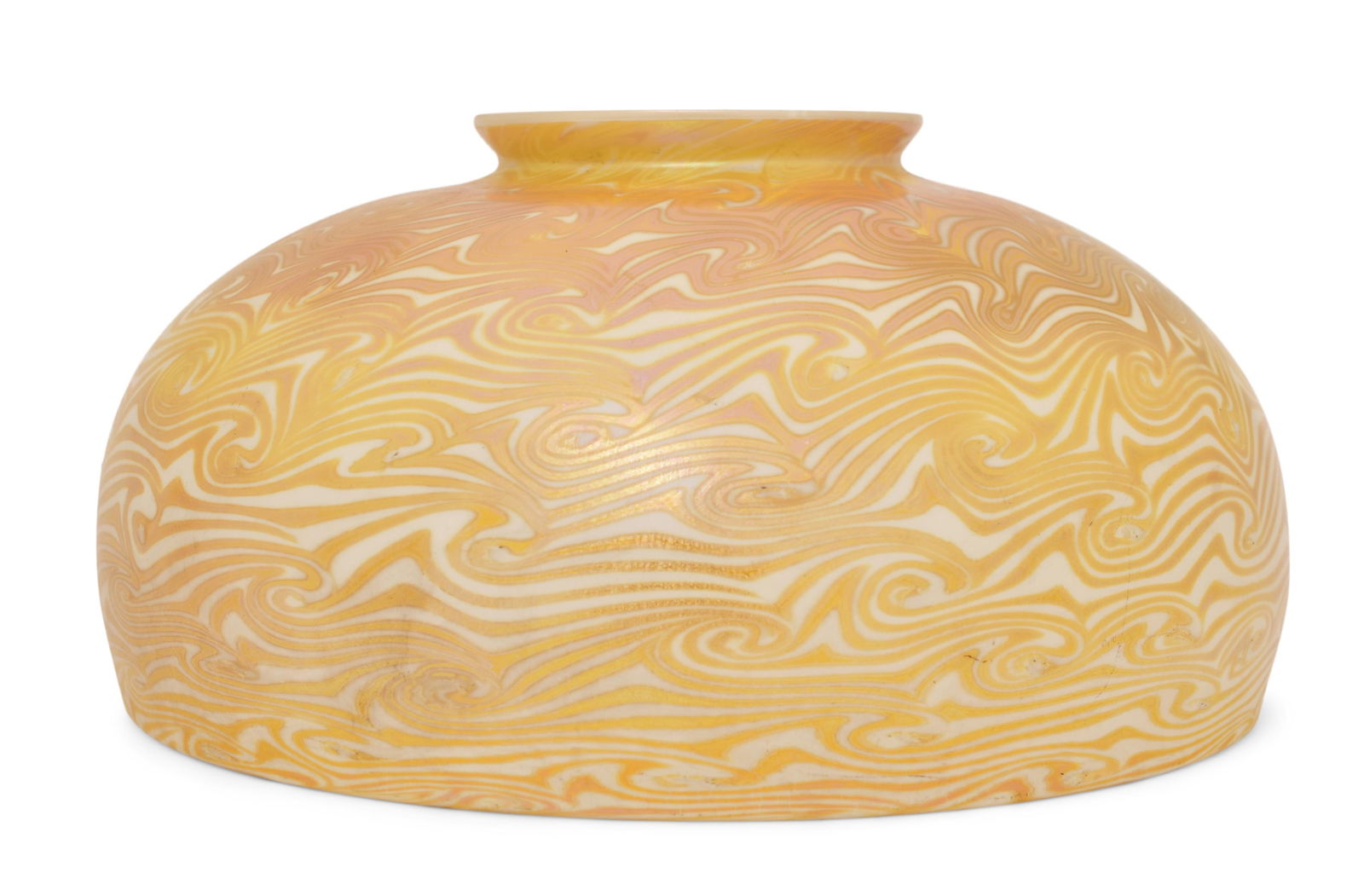 Tiffany Studios "King Tut" Lamp Shade: Tiffany Studios "King Tut" Lamp Shade circa 1910 favrile glass engraved "L.C. Tiffany - Favrile, S1040" 5 x 10 inches Provenance: Private Collection, Connecticut