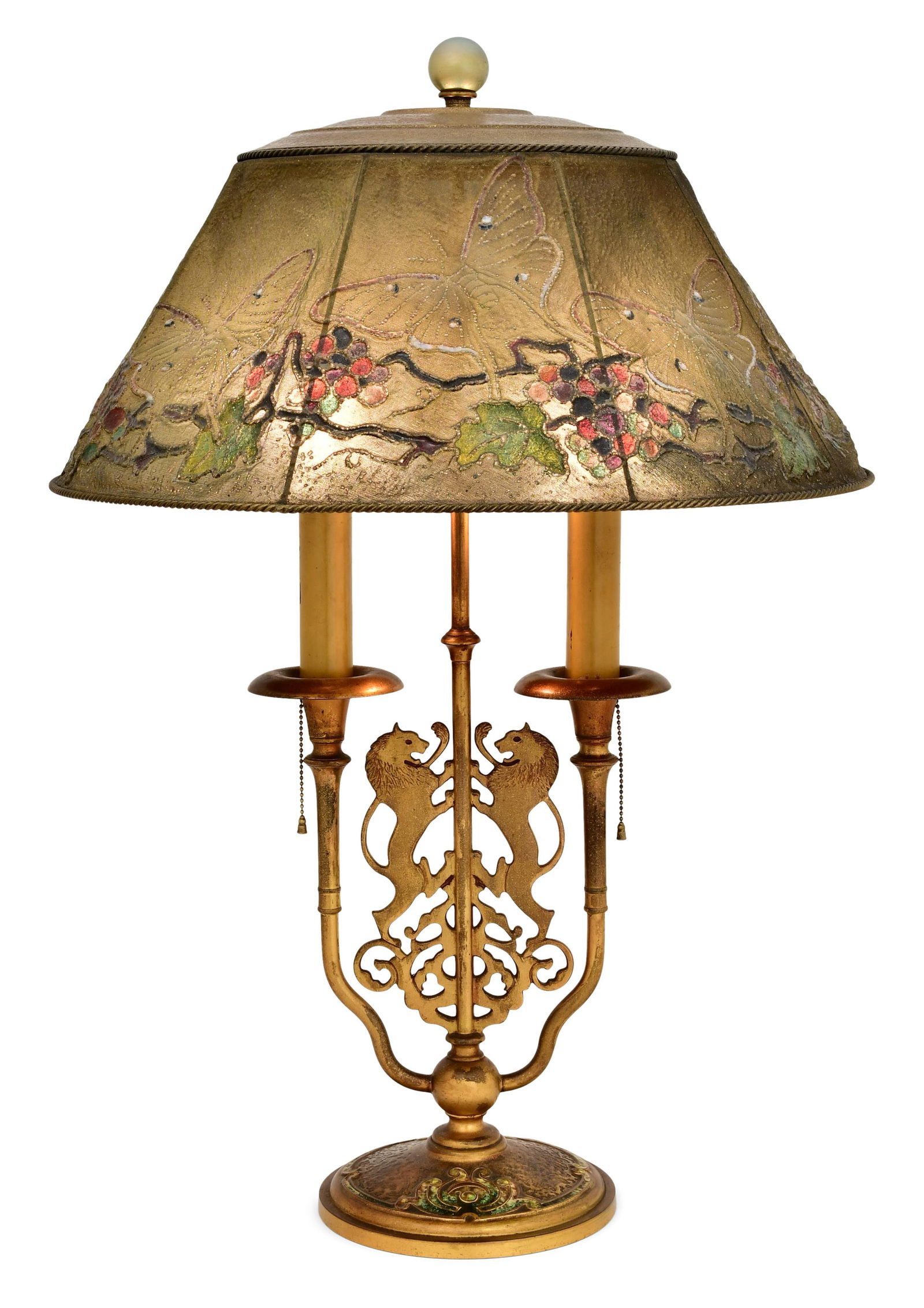 Tiffany Furnaces "Butterfly" Table Lamp (1 of 8)
