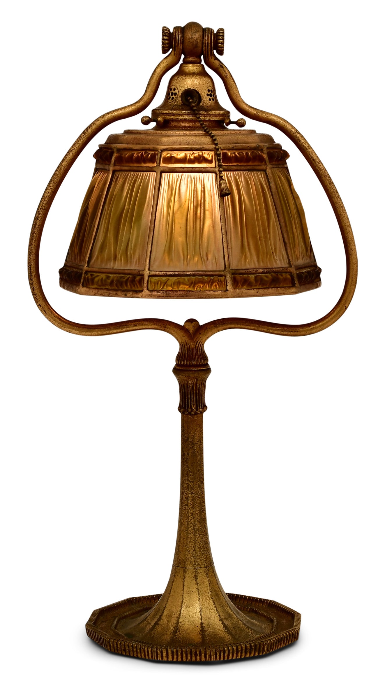 Tiffany Studios "Favrile Fabrique" Desk Lamp (1 of 6)