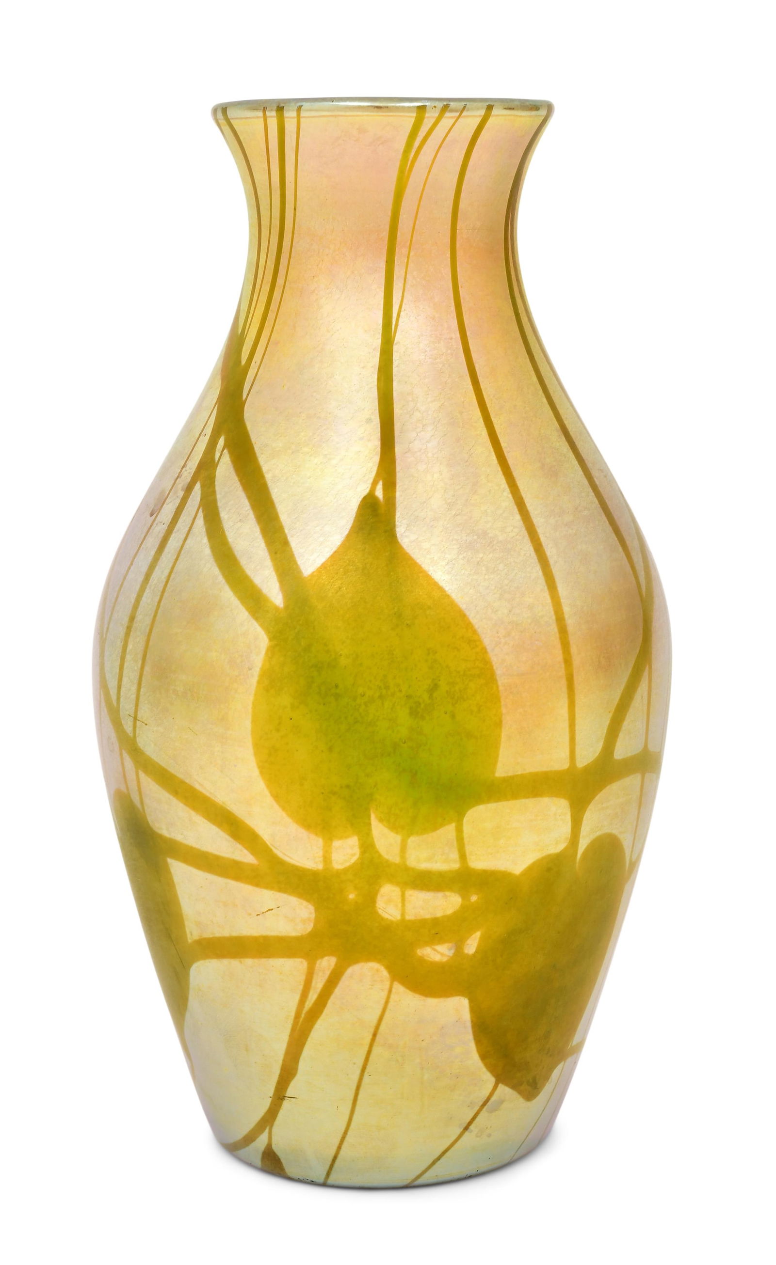 Tiffany Studios Favrile Glass "Leaf & Vine" Vase (1 of 4)