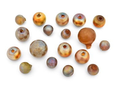 Tiffany Studios, Lot of 18 Favrile Glass Balls