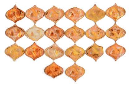 Tiffany Studios, Lot of 20 Favrile Glass Jewels