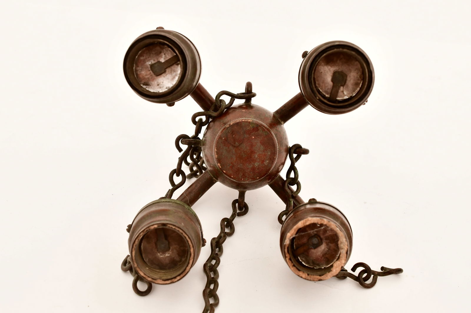 Two Tiffany Studios Bronze Socket Clusters - 3