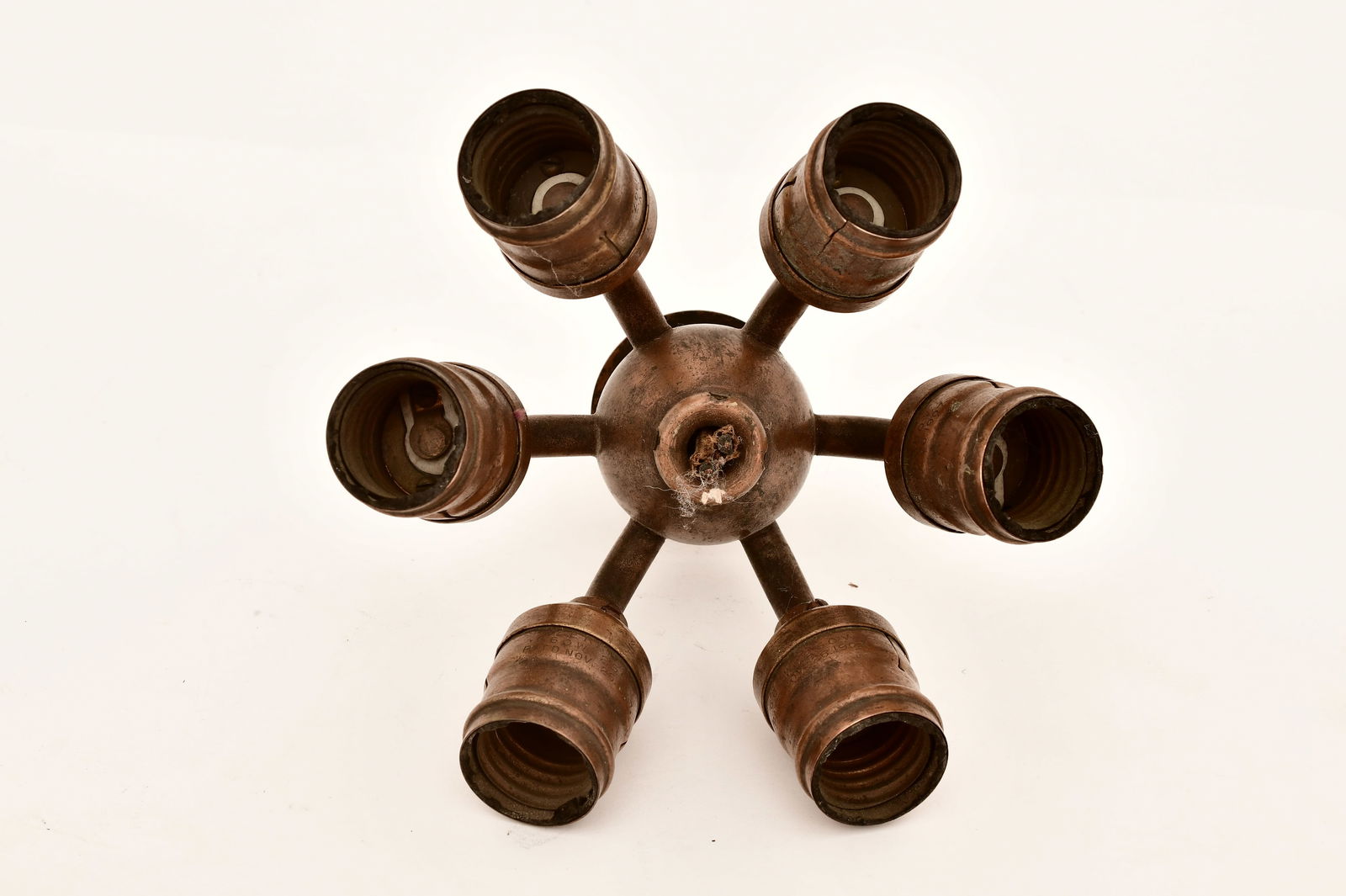 Two Tiffany Studios Bronze Socket Clusters - 5