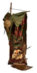 Franz Xaver Bergmann (Austrian, 1861-1936), Cold-Painted Bronze Orientalist Lamp