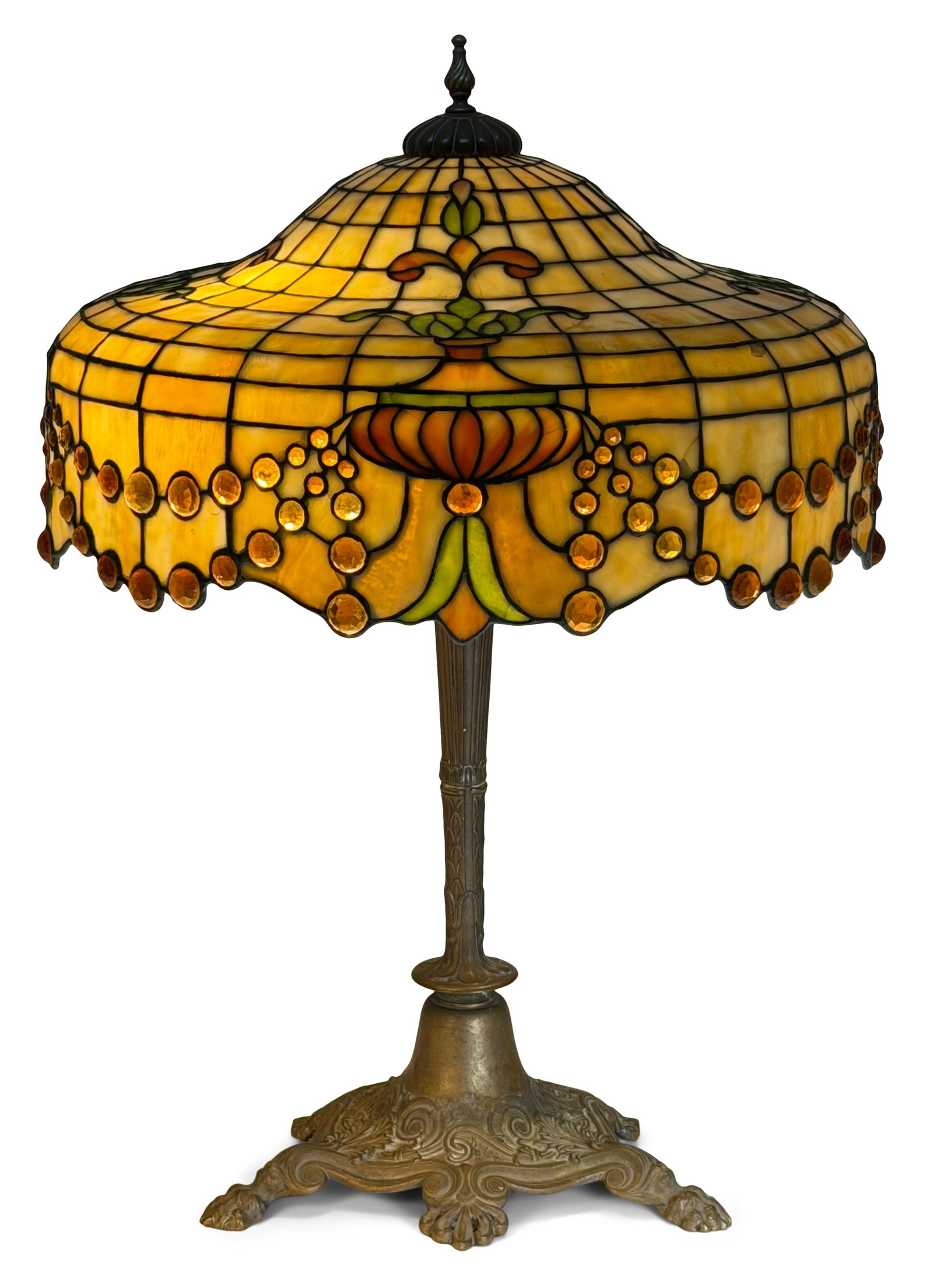 Reed & Barton Jeweled Persian Table Lamp (1 of 6)