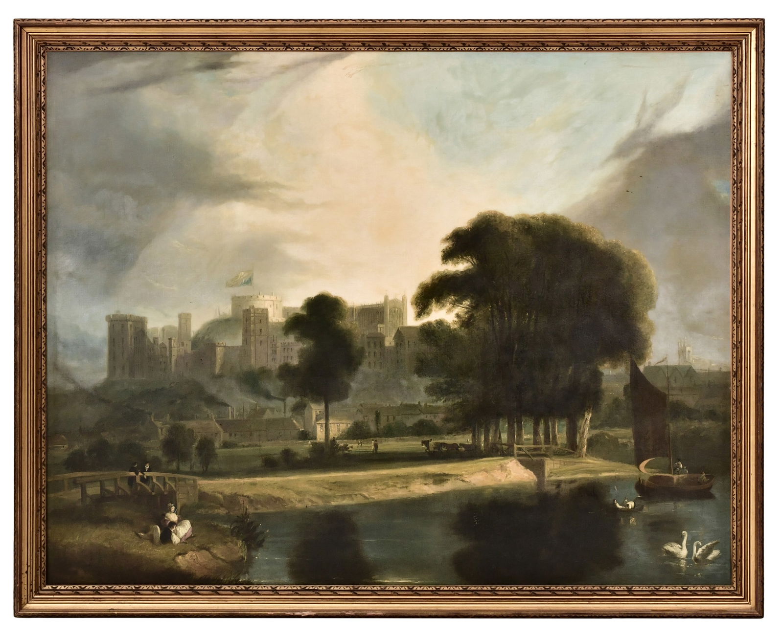 Alfred Joseph Woolmer (British, 1805-1892), Windsor Castle (1 of 3)