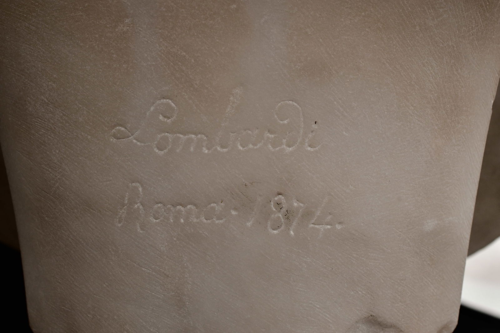 Giovanni Battista Lombardi (Italian, 1823-1880), Marble Bust of Flora - 6