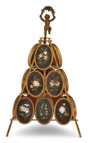 Italian Pietra Dura Tower of Frames, Giovanni Boncinelli e Figli, Firenze