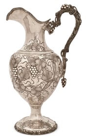 Black, Starr & Frost Sterling Silver Grapevine Pitcher