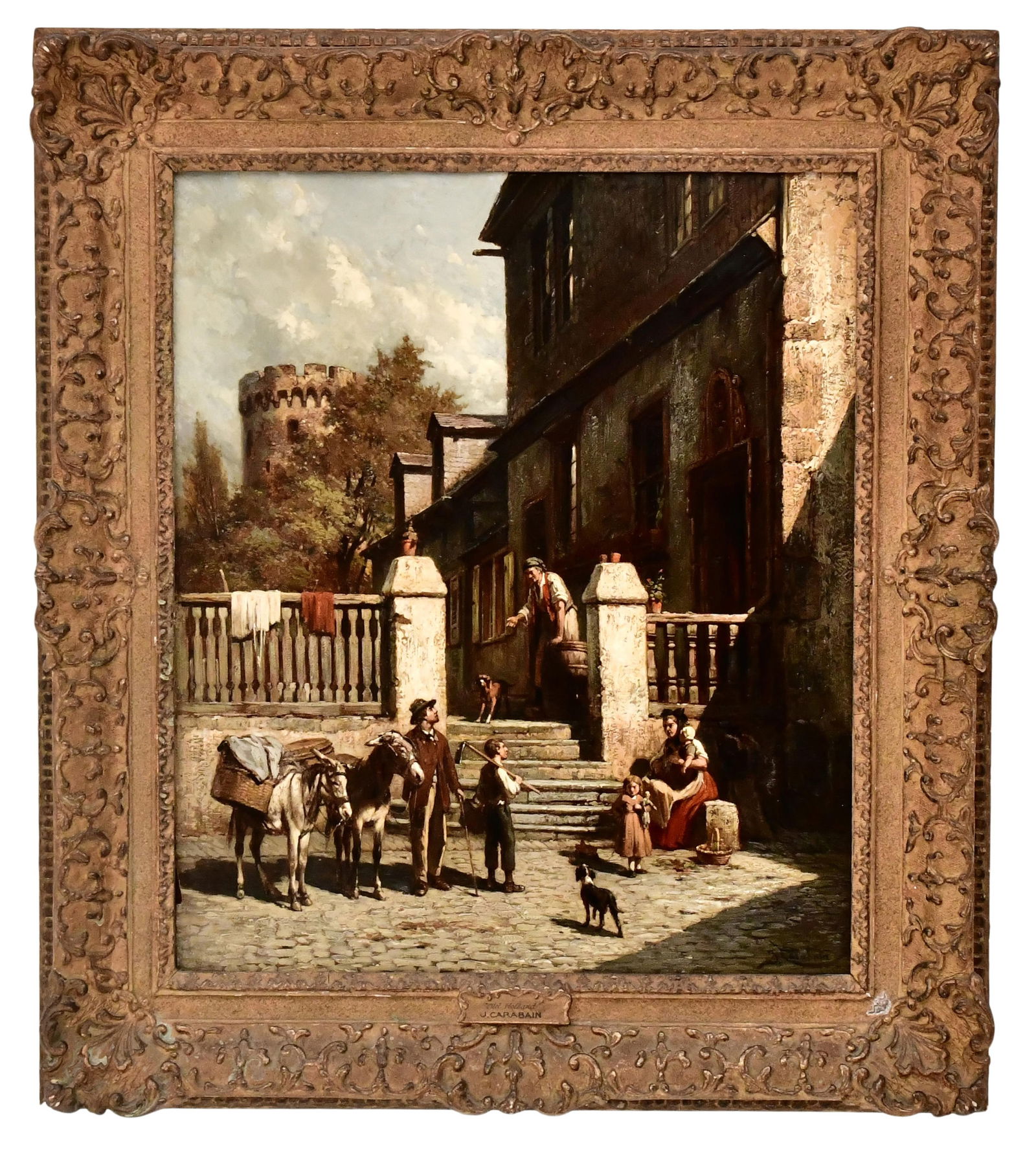 Jacques Carabain (Dutch/Belgian, 1834-1933), "Old Holland" (1 of 4)