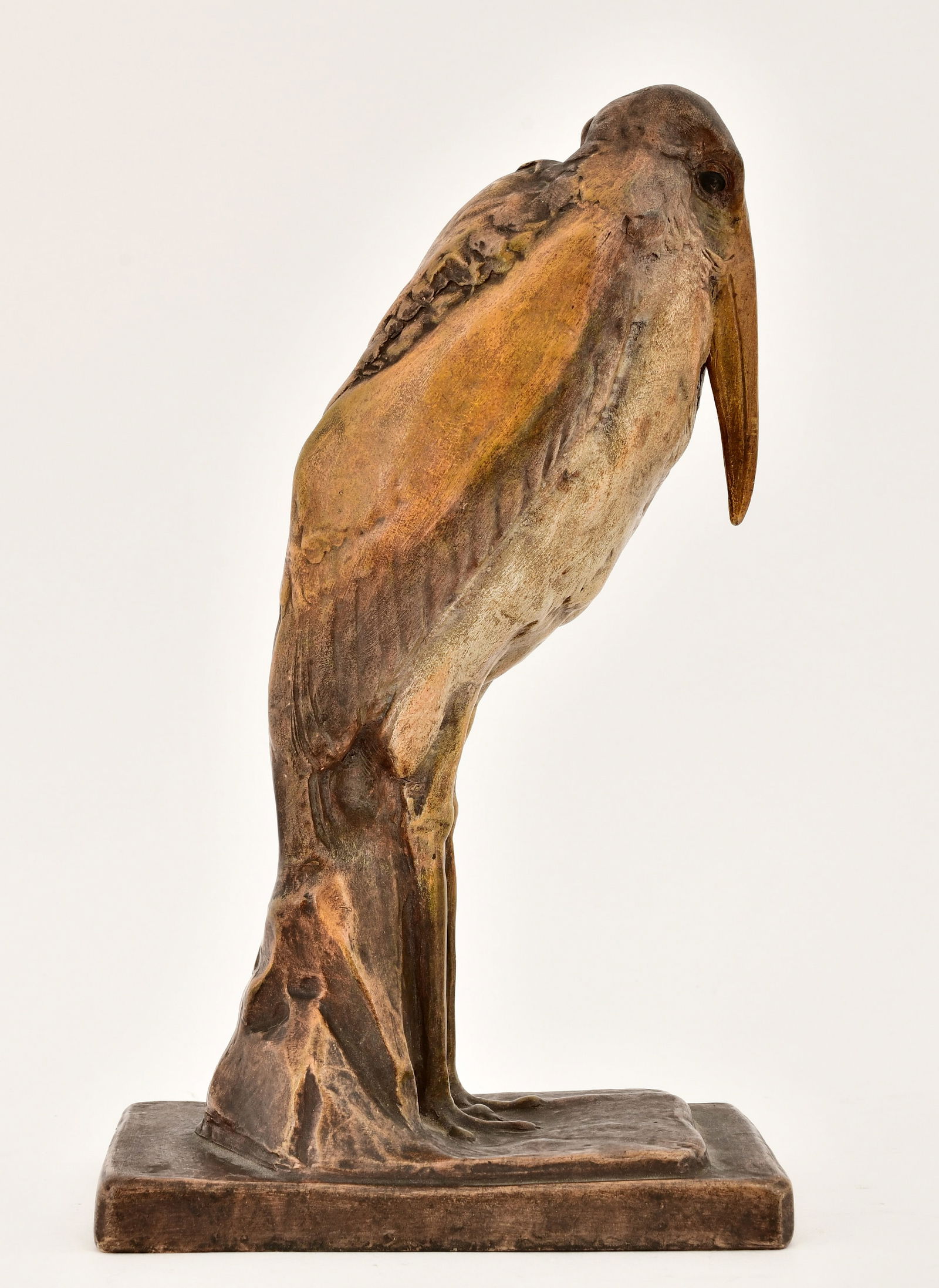 Continental Glazed Earthenware Figure of a Rook - 4