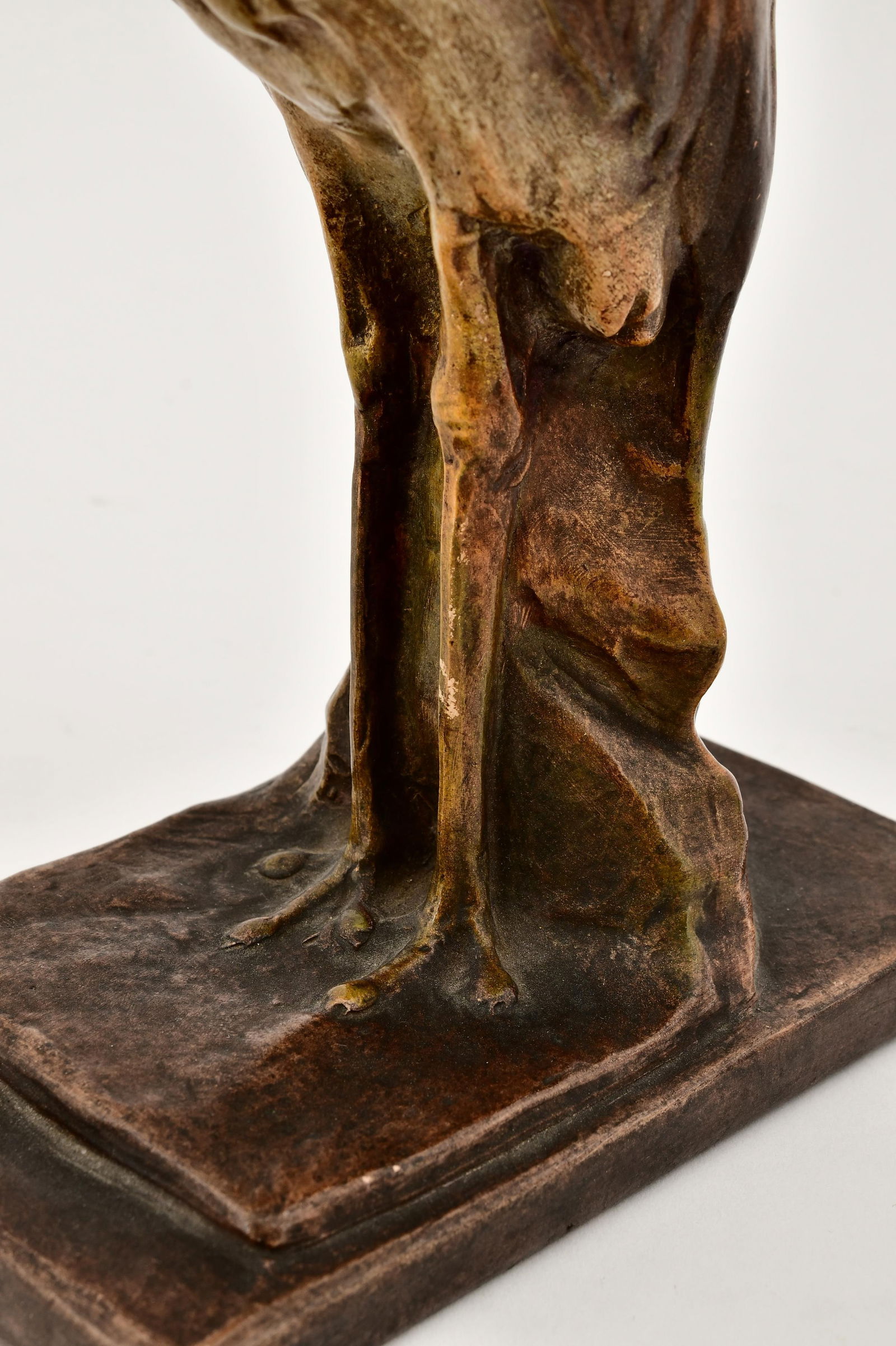 Continental Glazed Earthenware Figure of a Rook - 7