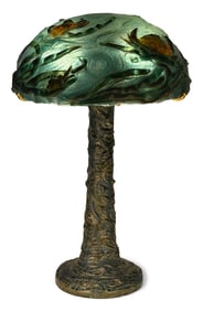 Stelz Studios Pate de Verre "Crab" Table Lamp