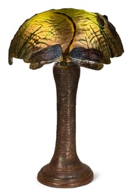 Stelz Studios Pate de Verre "Dragonfly" Table Lamp