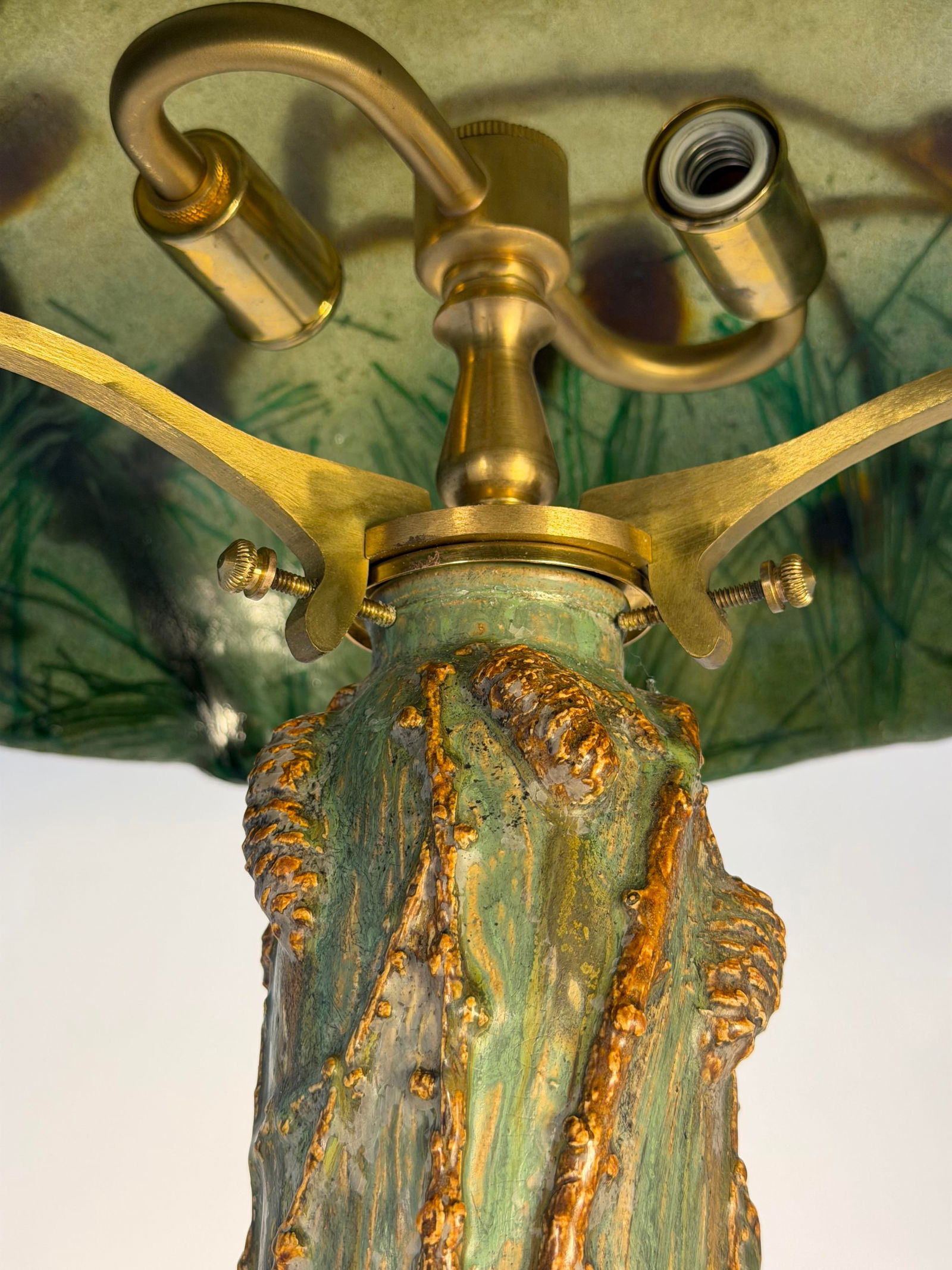 Stelz Studios Pate de Verre "Pinecone" Table Lamp - 4