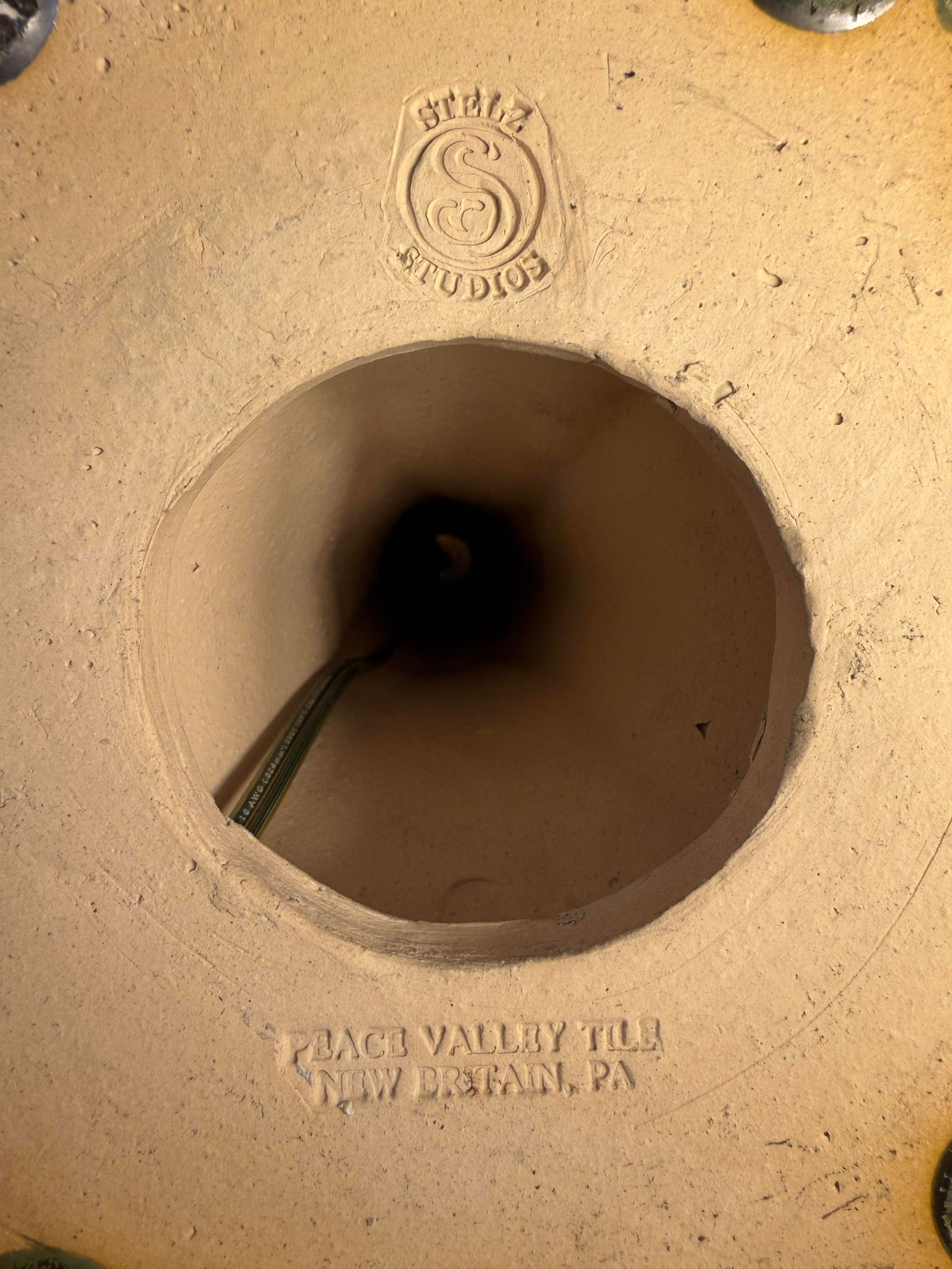 Stelz Studios Pate de Verre "Pinecone" Table Lamp - 5