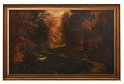 Ralph Albert Blakelock (American, 1847-1919), Landscape