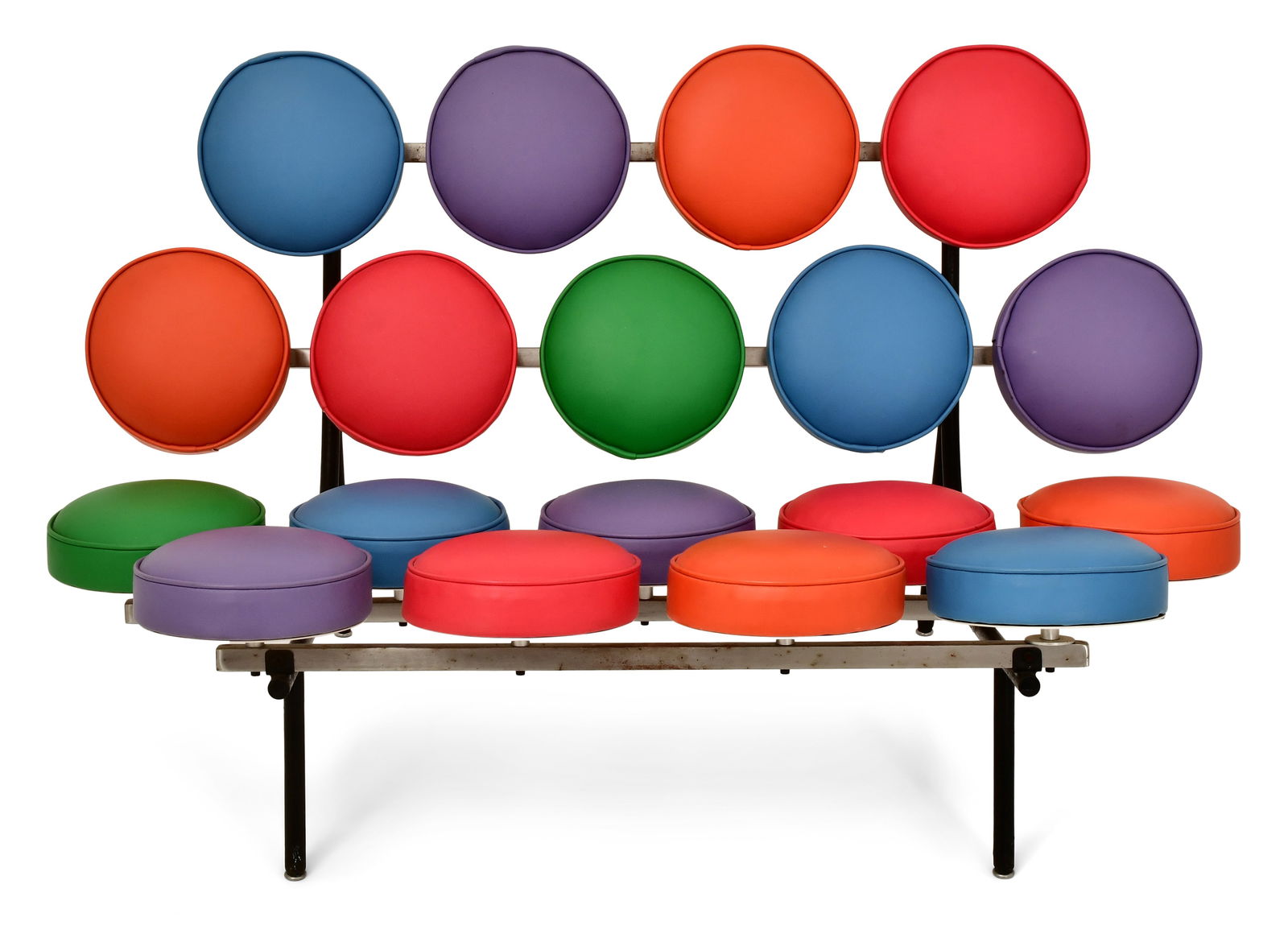 George Nelson, Herman Miller, Marshmallow Sofa: George Nelson, Herman Miller, Marshmallow Sofa20th/21st century31 x 50 1/2 x 28 inchesProvenance: Private Collection, Boston, Massachusetts