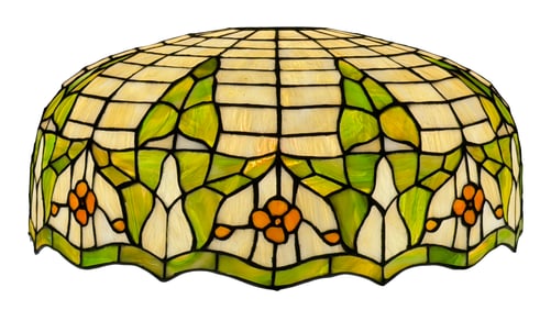 Amboy Works Leaded Glass Lamp Shade