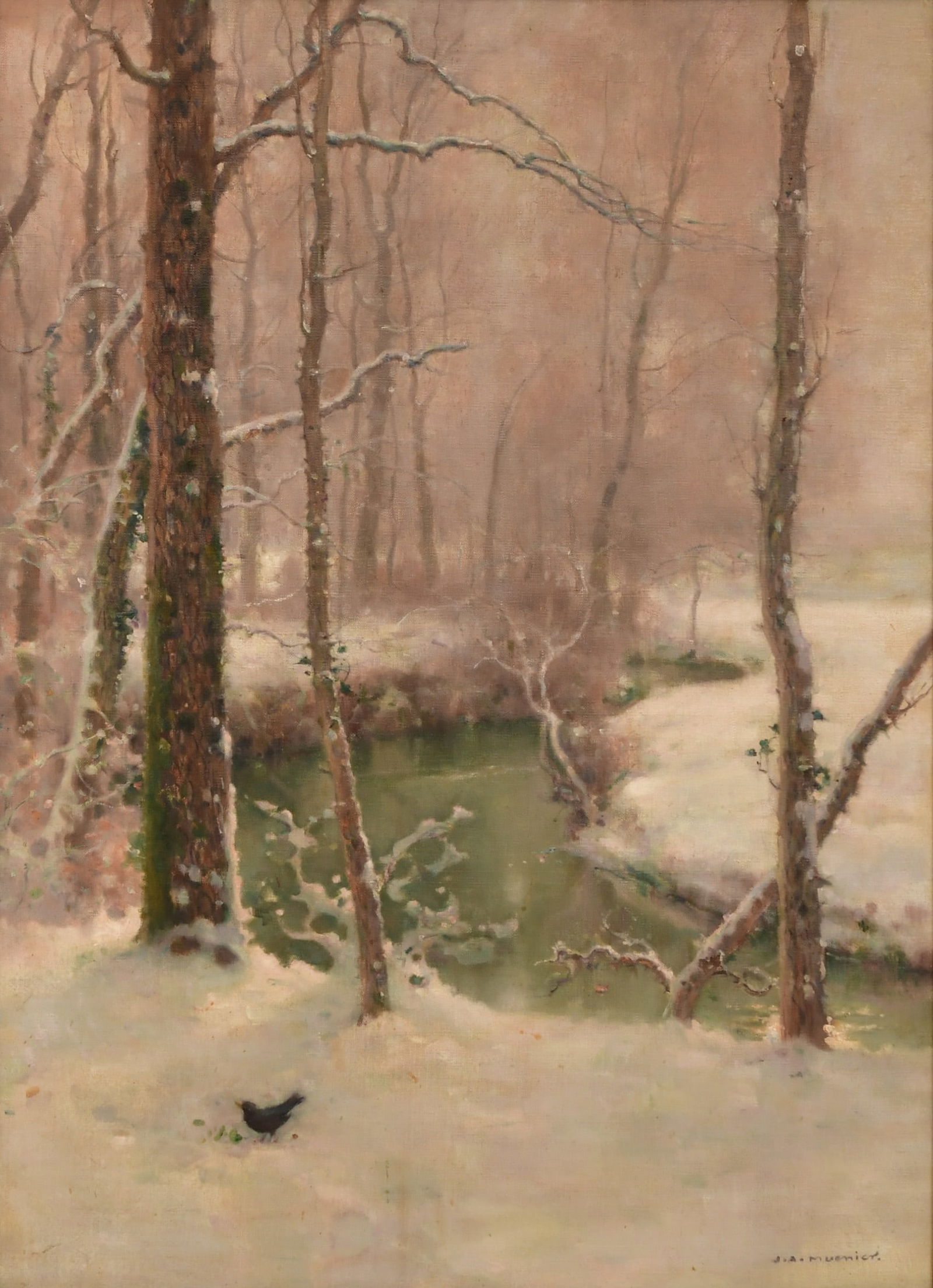 Jules Alexis Meunier (French, 1863-1942), Winter Landscape (1 of 5)