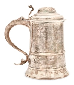 English George III Sterling Silver Tankard, Thomas Wheatley, Newcastle