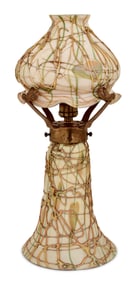 Fostoria Glass "Heart & Vine" Table Lamp