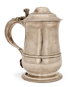 English George III Sterling Silver Tankard, Robert Makepeace I, Newcastle