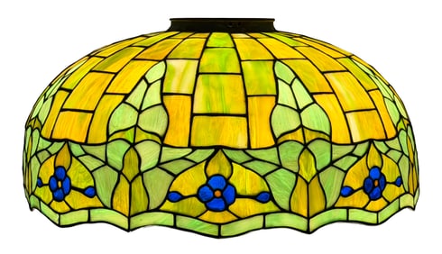 Amboy Works Leaded Glass Lamp Shade