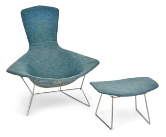 Harry Bertoia (1915-1978) / Knoll Associates "Bird" Lounge Chair & Ottoman
