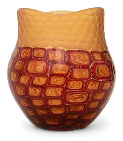 Adriano Dalla Valentina Murano Glass Vase